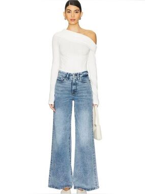 Good American GOOD WAIST PALAZZO Jeans 8/29 Indigo